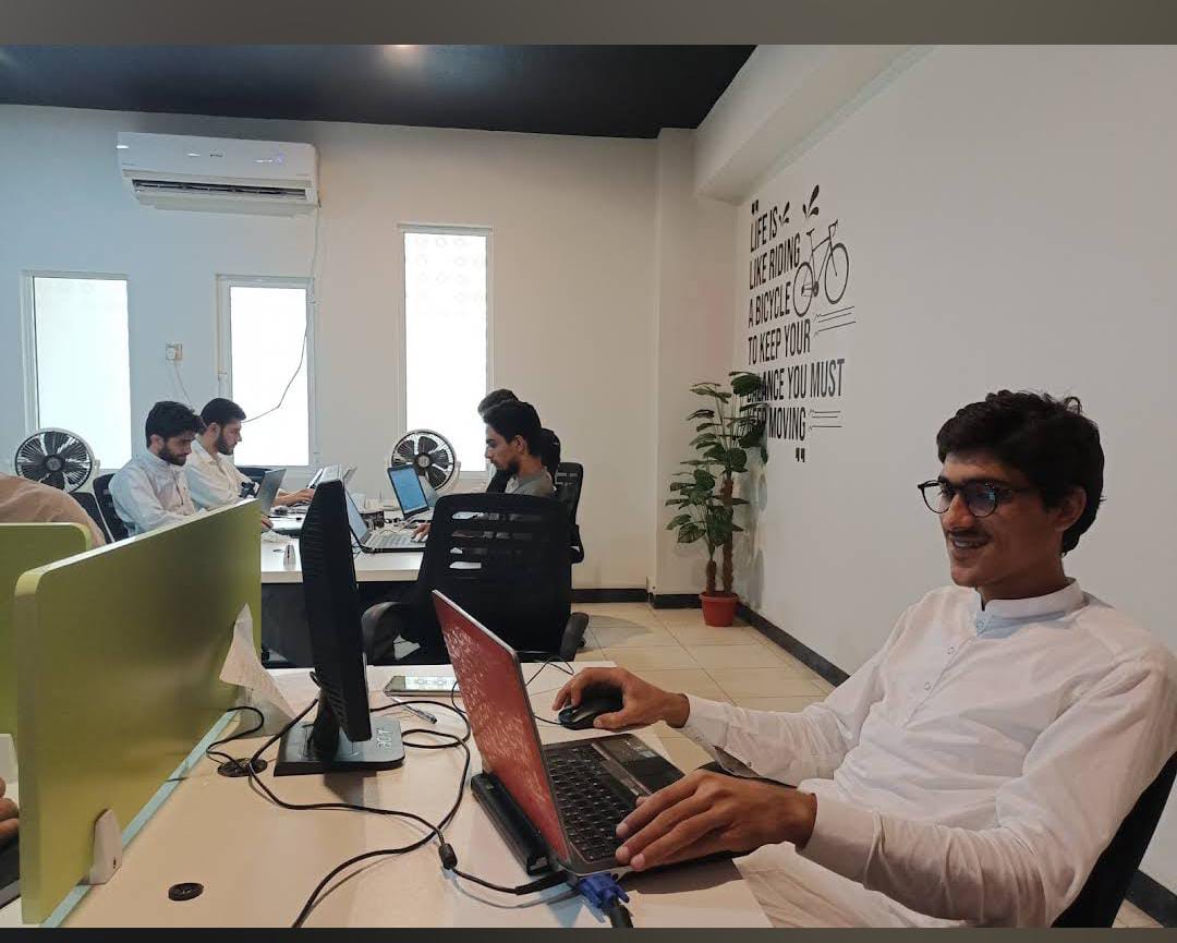 This is the pic of group working with us